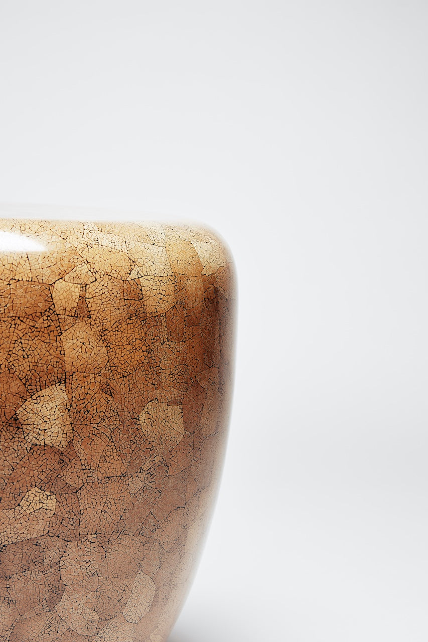 Eggshell side table
